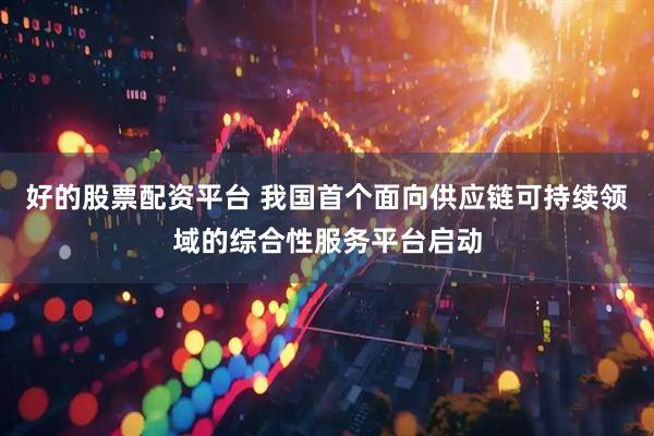 好的股票配资平台 我国首个面向供应链可持续领域的综合性服务平台启动