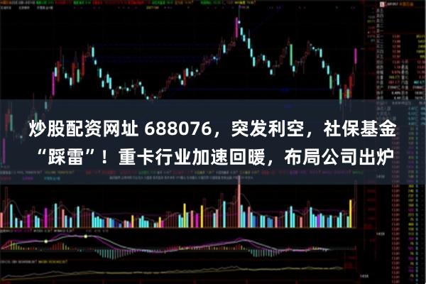 炒股配资网址 688076，突发利空，社保基金“踩雷”！重卡行业加速回暖，布局公司出炉