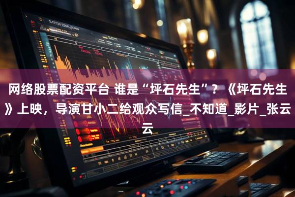 网络股票配资平台 谁是“坪石先生”？《坪石先生》上映，导演甘小二给观众写信_不知道_影片_张云